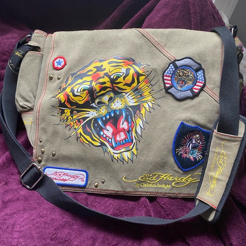 MEGA Ed Hardy laptop travel bag